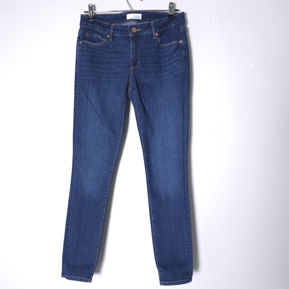 Loft Curvy Skinny Crop Blue Women's Jeans Size 27/4